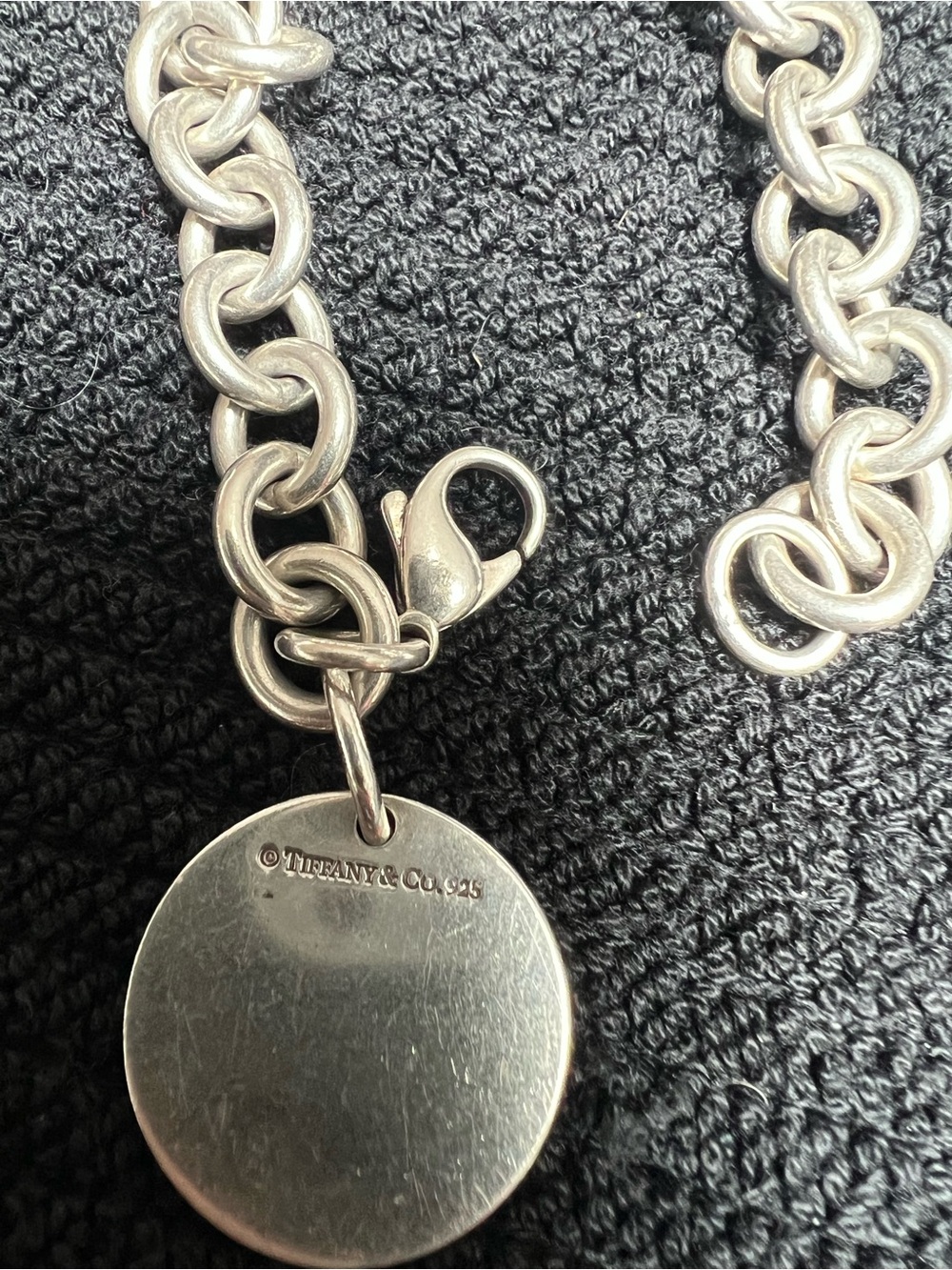 Tiffany & Co. Silver Round Tag Bracelet - Picture 3 of 5